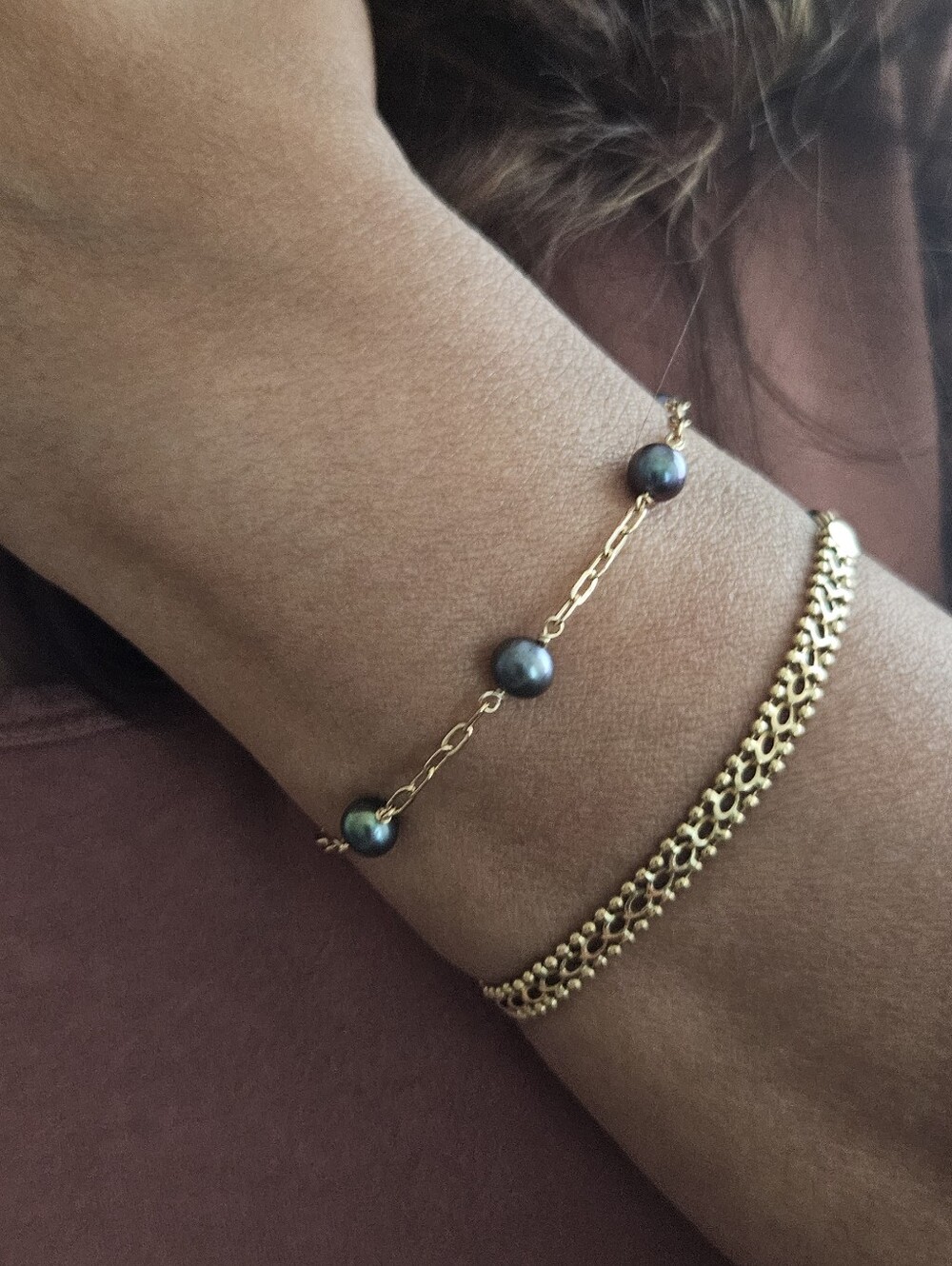 Fresh Water Pearl Gold Filled Bracelet